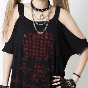 GLAVIL by tutuHA Handcuff chain studded Choker ONLY (Rokku Gyaru)